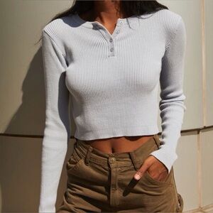 Brandy Melville Delilah Cropped Sweater Top
